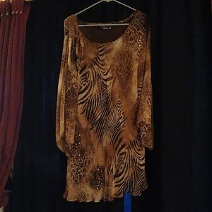 Leppard blouse w/ sequence